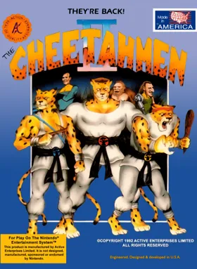 Cheetahmen II (USA) (Unl) box cover front